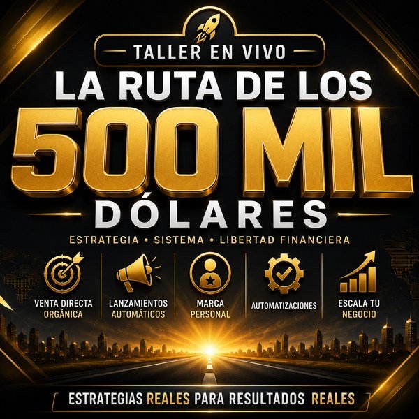 Portada de Taller: La Ruta de los 500 Mil Dólares